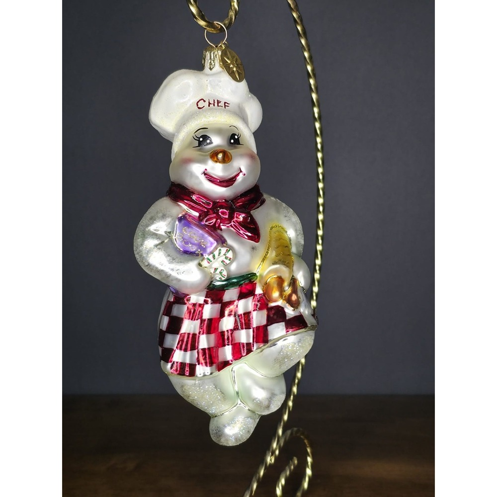 Christopher Radko "Frosty's Bake n Shake" Snowman Chef Ornament 00-039-0 Vintage